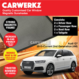 Audi Q7 2015-Current 2nd Generation (4M) Customised Germany Luxury SUV Customised Window Magnetic Sunshades