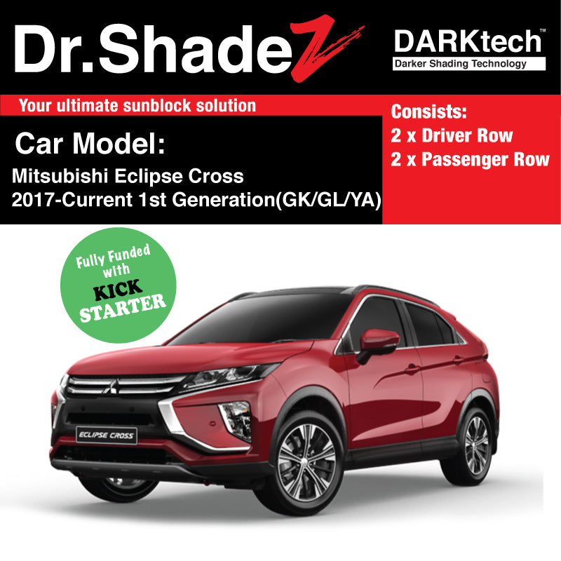 DARKtech Mitsubishi Eclipse Cross 2017-Current 1st Generation (GK/GL/YA) Japan SUV Customised Car Window Magnetic Sunshades