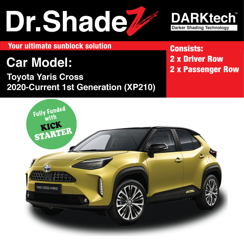 DARKtech Toyota Yaris Cross 2020-Current 1st Generation (XP210) Japan Crossover SUV Customised Car Window Magnetic Sunshades