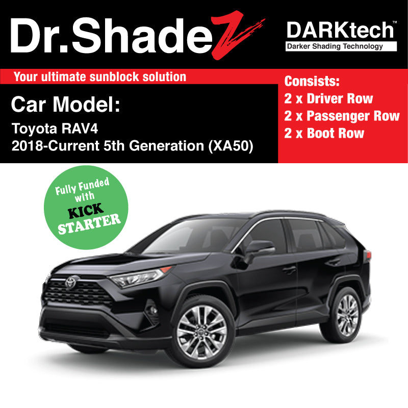 DARKtech Toyota RAV4 2018-Current 5th Generation (XA50) Customised Japan SUV Window Magnetic Sunshades