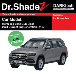 DARKtech Mercedes Benz GLS Class 2020-Current 3rd Generation (X167) Germany SUV Customised Window Magnetic Sunshades