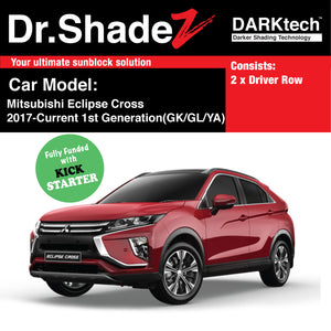 DARKtech Mitsubishi Eclipse Cross 2017-Current 1st Generation (GK/GL/YA) Japan SUV Customised Car Window Magnetic Sunshades