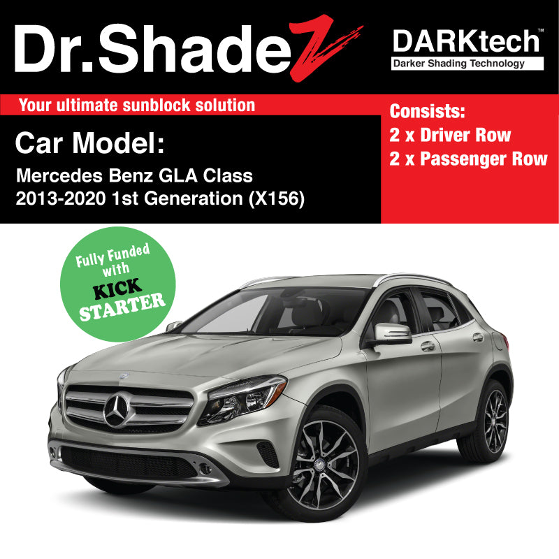 DARKtech Mercedes Benz GLA Class 2013-2020 1st Generation (X156) Germany Subcompact Crossover Customised Car Window Magnetic Sunshades