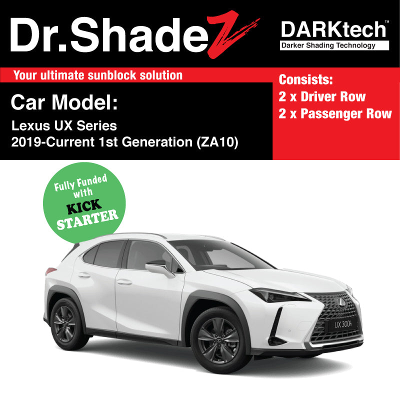 DARKtech Lexus UX Series 2019-Current 1st Generation (ZA10) Japan Luxury SUV Customised Magnetic Sunshades