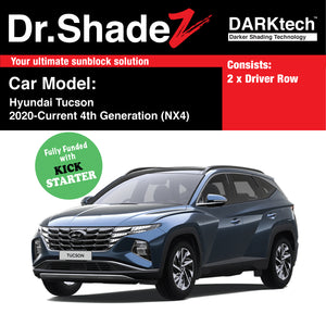 DARKtech Hyundai Tucson 2020-Current 4th Generation (NX4) South Korea SUV Customised Magnetic Sunshades