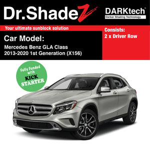 DARKtech Mercedes Benz GLA Class 2013-2020 1st Generation (X156) Germany Subcompact Crossover Customised Car Window Magnetic Sunshades