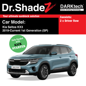 DARKtech Kia Seltos KX-3 2019-Current 1st Generation (SP) South Korea SUV Customised Magnetic Sunshades