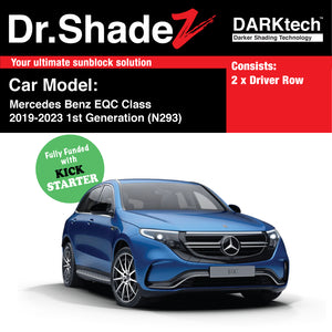 DARKtech Mercedes Benz EQC Class 2019-2023 1st Generation (N293) Germany Electric Crossover SUV Customised Car Window Magnetic Sunshades