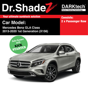 DARKtech Mercedes Benz GLA Class 2013-2020 1st Generation (X156) Germany Subcompact Crossover Customised Car Window Magnetic Sunshades