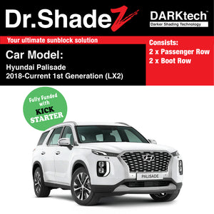 DARKtech Hyundai Palisade 2018-Current 1st Generation (LX2) South Korea SUV Customised Magnetic Sunshades