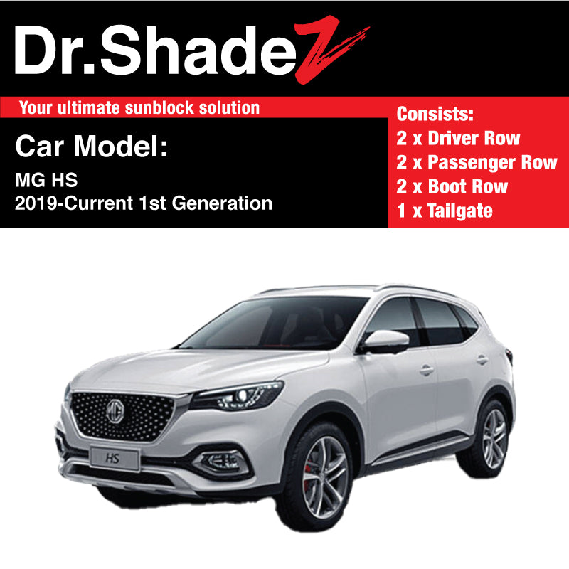 MG HS 2019-Present 1st Generation China Compact Crossover SUV Customised Car Window Magnetic Sunshades