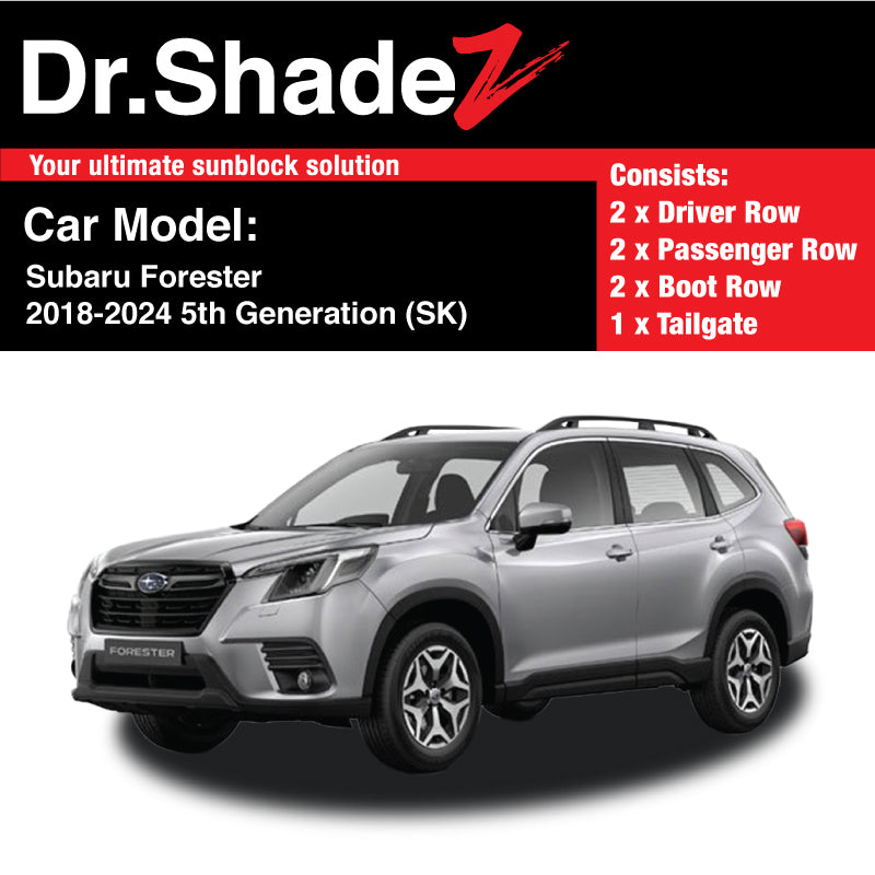 Subaru Forester 2018-2024 5th Generation (SK) Japanese Subcompact Crossover SUV Customised SUV Window Magnetic Sunshades