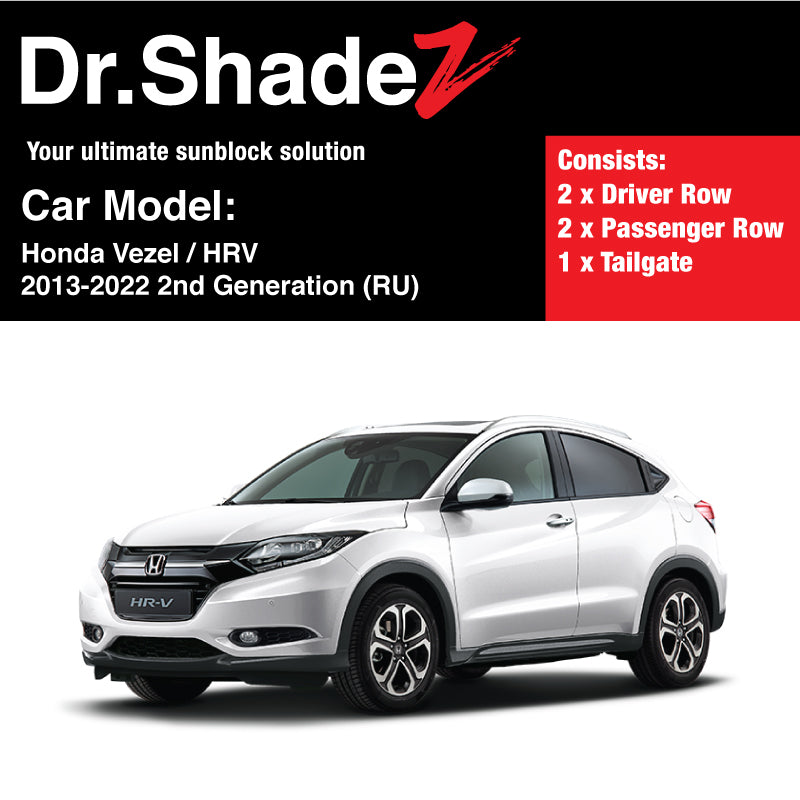 Honda Vezel HRV Petrol Hybrid 2013-2022 2nd Generation Japan Subcompact Crossover Customised Car Window Magnetic Sunshades