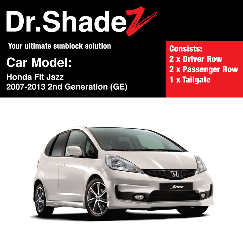 Honda Fit Jazz 2007-2013 2nd Generation (GE) Japan Hatchback Customised Car Window Magnetic Sunshades