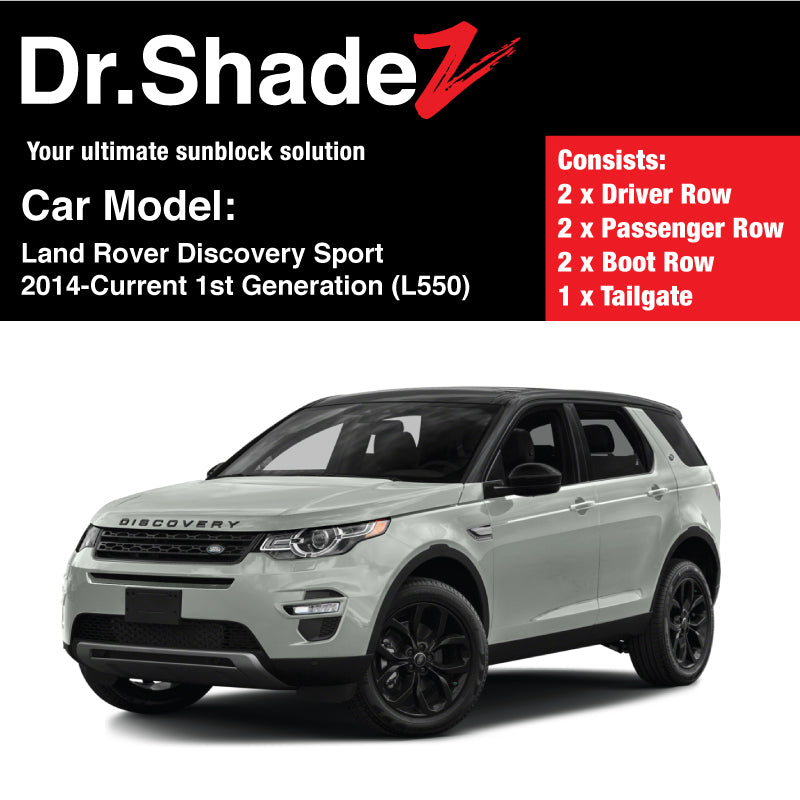 Land Rover Discovery Sport 2014-Current 1st Generation (L550) United Kingdom Mid Size SUV Customised Car Window Magnetic Sunshades