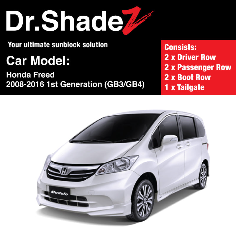 Honda Freed 2008-2016 1st Generation (GB3 GB4) Japan MPV Customised Car Window Magnetic Sunshades