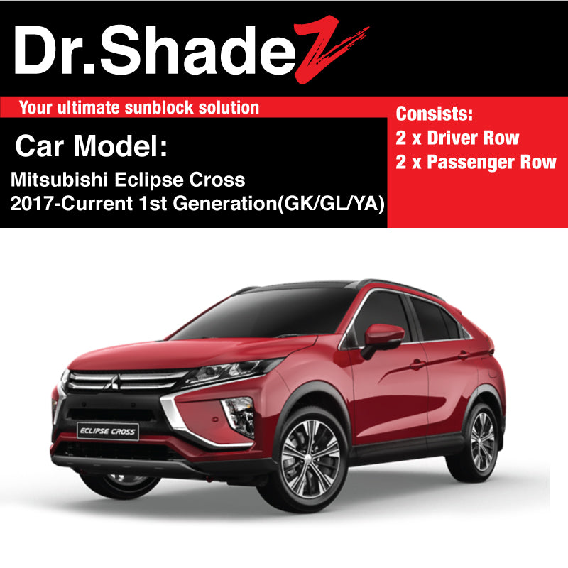 Mitsubishi Eclipse Cross 2017-Current 1st Generation (GK/GL/YA) Japan Compact Crossover Customised SUV Window Magnetic Sunshades