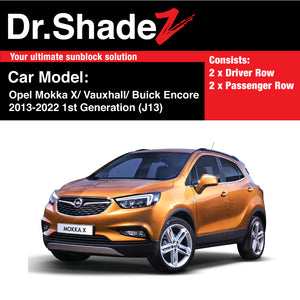 Opel Mokka X Vauxhall Buick Encore 2013-2022 1st Generation (J13) Germany Automotive Customised Car Window Magnetic Sunshades