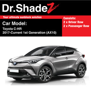 Toyota C-HR CHR 2017-Current 1st Generation (AX10) Japan Subcompact Crossover SUV Customised Car Window Magnetic Sunshades