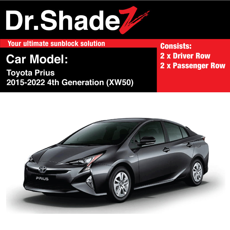 Toyota Prius Sedan 2015-2022 4th Generation (XW50) Japan Hybrid Customised Car Window Magnetic Sunshades