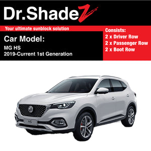 MG HS 2019-Present 1st Generation China Compact Crossover SUV Customised Car Window Magnetic Sunshades