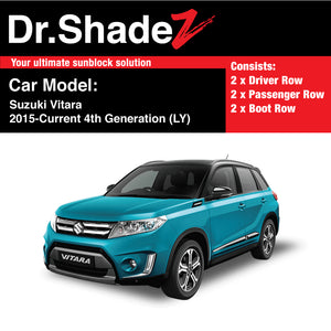 Suzuki Vitara 2015-Current 4th Generation (LY) Japan Compact SUV Customised Car Window Magnetic Sunshades