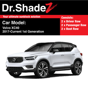 Volvo XC40 2017-Current 1st Generation Sweden Subcompact Luxury Crossover SUV Customised SUV Window Magnetic Sunshades