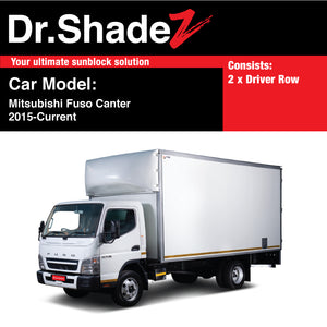 Mitsubishi Fuso Canter 2015-Current Japan Light Duty Truck Customised Lorry Windows Magnetic Sunshades