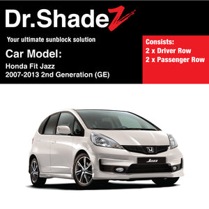 Honda Fit Jazz 2007-2013 2nd Generation (GE) Japan Hatchback Customised Car Window Magnetic Sunshades