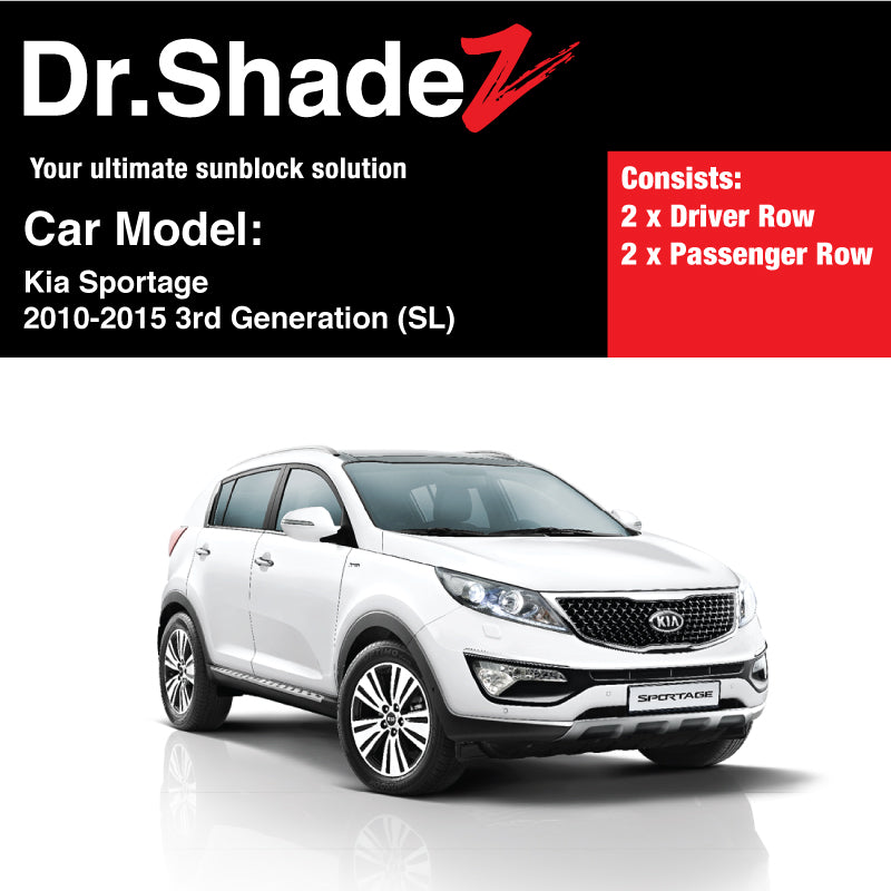 Kia Sportage 2010-2015 3rd Generation (SL) Korea Compact Crossover SUV Customised Car Window Magnetic Sunshades