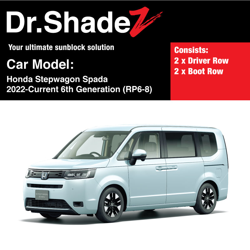 Honda Stepwagon 2022-Current 6th Generation (RP) Japan Mini MPV Customised Car Window Magnetic Sunshades