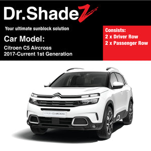 Citroen C5 Aircross 2017-Current France Compact Crossover SUV Car Customised Magnetic Sunshades