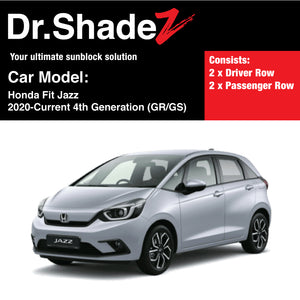 Honda Fit Jazz 2020-Present 4th Generation (GR/GS) Japan Hatchback Customised Car Window Magnetic Sunshades