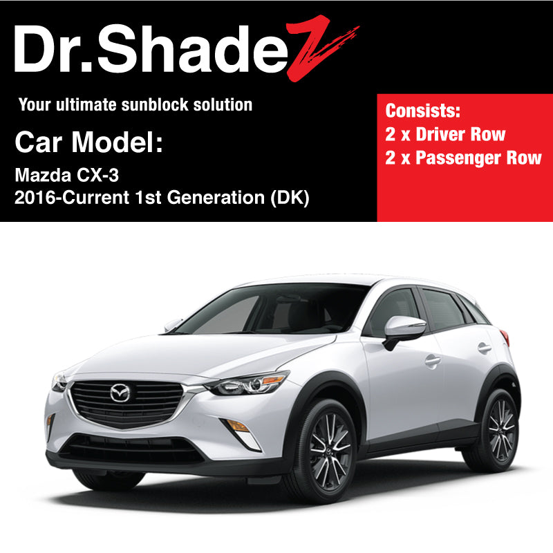 Mazda CX-3 2016-Current 1st Generation (DK) Japan Subcompact Crossover SUV Customised Car Window Magnetic Sunshades