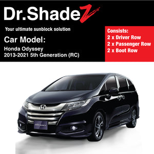 Honda Odyssey 2013-2021 5th Generation (RC) Japan MPV Customised Car Window Magnetic Sunshades