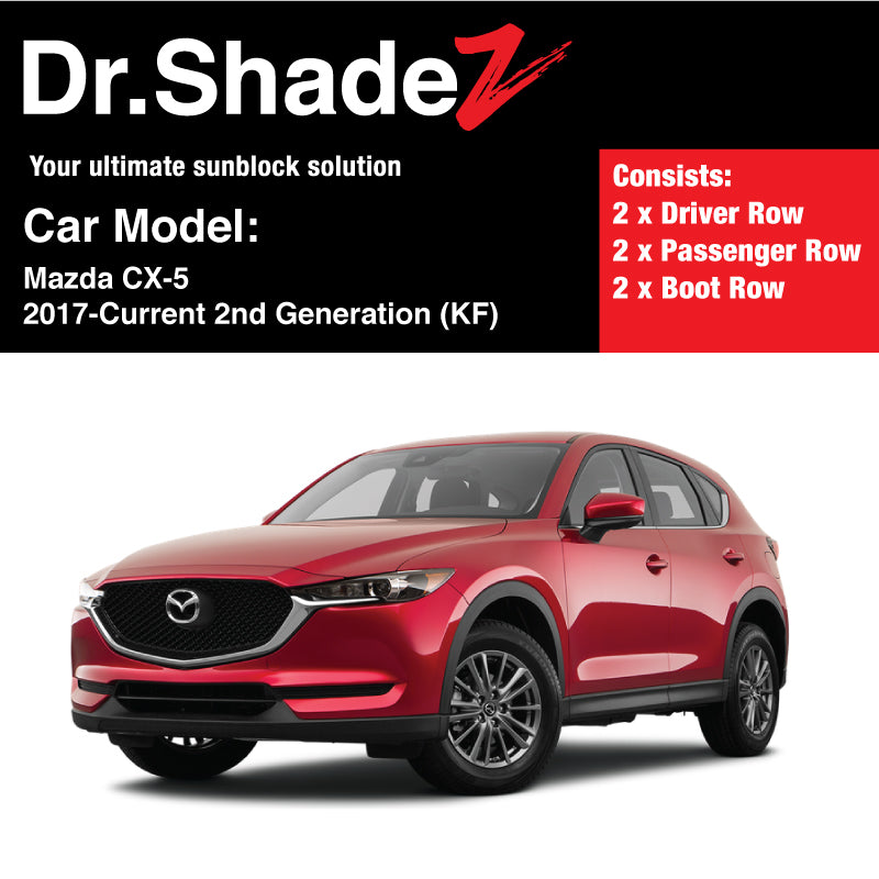 Mazda CX-5 2017-Current 2nd Generation (KF) Japan Compact Crossover SUV Customised Car Window Magnetic Sunshades