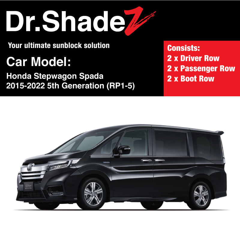 Honda Stepwgn Stepwagon Spada 2015-2022 5th Generation (RP) Japan Mini MPV Customised Car Window Magnetic Sunshades