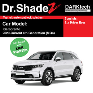 DARKtech Kia Sorento 2020-Current 4th Generation (MQ4) Customised South Korea SUV Window Magnetic Sunshades