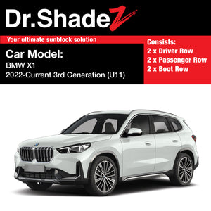 BMW X1 2022-Current 3rd Generation (U11) Customised Luxury Germany Compact SUV Car Window Magnetic Sunshades